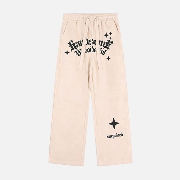 Alphabet Suede Pants