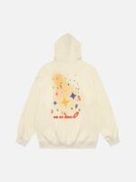 Star Letter Hooded Sweatshirt