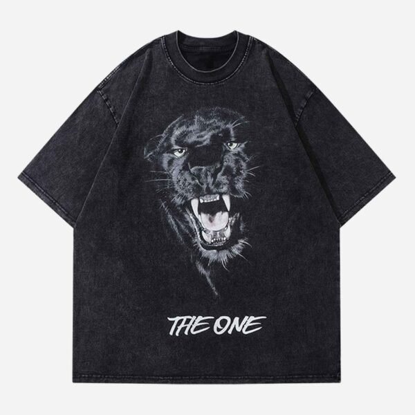 Black Panther Print T-shirt