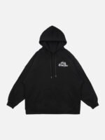 Gesture Print Hoodie -1268