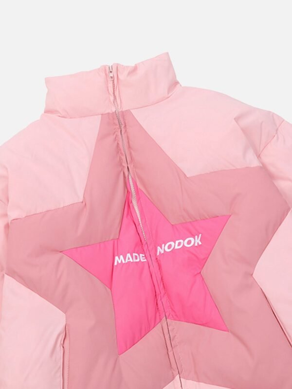 American High Street Stars Thickened With Cotton Stand-up Collar Cotton Jacket - 1560