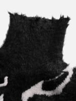 Rip Damage Design Turtleneck Knitwear Sweater - 1525